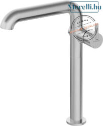 Deante DEANTE-BQS-F24K SILIA Szálcsiszolt acél Színű Mosdó Csaptelep Egykaros, keverő Fix Kifolyós (BQS-F24K)