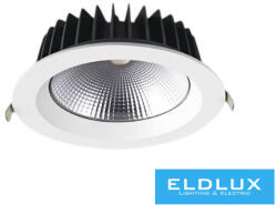 ELDLUX LED süllyestett lámpa 40w 4350lm 4000K 90° IP20 Fehér D230x77mm Kivágás: D200mm 5év (TD08K40-N) - moretti