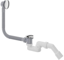  Prizma kádszifon túlfolyóval, króm klikk-klakk leeresztővel (NHC_057B)