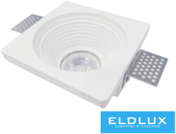 ELDLUX Gipsz süllyesztett spot lámpatest 1xGU10 120x120x60mm IP20 fehér (GS-18)