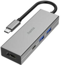 Hama Docking Station HAMA USB-C Hub, Multiport, 4 Ports, 2 x USB-A, USB-C, HDMI (HM200107)