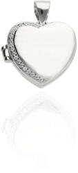 Fine Silver AG124071 - Ezüst nyitható szív medál - 16 mm (AG124071)