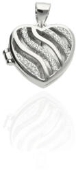 Fine Silver AG124072 - Ezüst nyitható szív medál - 16 mm (AG124072)