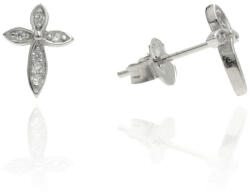 Fine Silver AG124047 - Ezüst beszúrós fülbevaló stekker zárral (AG124047)
