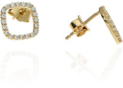 Gold earrings for ladies AU85582 - 14 karátos arany női beszúrós fülbevaló (AU85582)