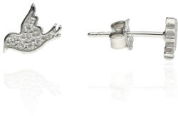 Fine Silver AG123669 - Ezüst beszúrós fülbevaló stekker zárral (AG123669)