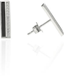 Fine Silver AG123676 - Ezüst beszúrós fülbevaló stekker zárral (AG123676)