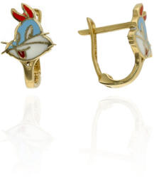 Gold earrings for ladies AU85631 - 14 karátos arany bébi, gyerek fülbevaló francia patentzárral (AU85631)
