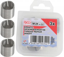 BGS technic Insertii Helicoil pentru reparatii filete M24x2.0, 3 piese, BGS 9438-1 (B-9438-1) Filiera