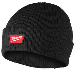 Milwaukee Cuffed Beanie fekete kötött téli sapka (4932499381)