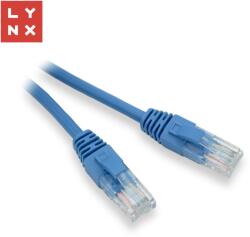LYNX CS LYNX UTP patch kábel Cat5e, PVC, CCA, 2m, kék (LX-UTP5E-020-BLUE)
