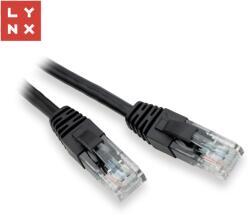 LYNX CS LYNX UTP patch kábel Cat5e, PVC, CCA, 15m, fekete, LYNX UTP patch kábel Cat5e, PVC, CCA, 15m, fekete (LX-UTP5E-150-BLACK)