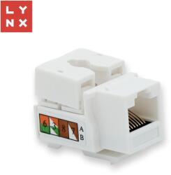 LYNX CS LYNX keystone UTP Cat5e, 90 stp. , fehér (LX-KST-90-CAT5E-UTP)