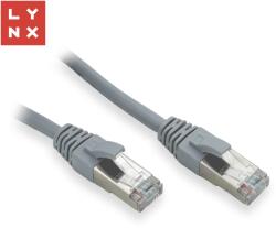 LYNX CS LYNX FTP patch kábel Cat5e PVC, CCA, 3m, szürke, szürke (LX-FTP5E-030-GREY)