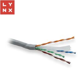 LYNX CS LYNX UTP kábel, Cat6, PVC (Eca), teljesen hegesztett, beltéri, szürke, doboz 305m (LX-SLD-UTP6-PVC-GR)