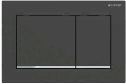 Geberit Omega20 - Control de spălare, negru mat/crom lucios 115.080. 14.1 (115.080.14.1)