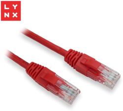 LYNX CS LYNX UTP patch kábel Cat5e, PVC, CCA, 2m, piros, LYNX UTP patch kábel Cat5e, PVC, CCA, 2m, piros (LX-UTP5E-020-RED)