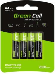 Green Cell Zöld elemes újratölthető akkumulátorok 4x AA HR6 2000 mAh (GR02)