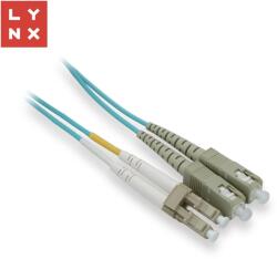 LYNX CS LYNX duplex patch kábel MM, OM3, LC/SC, 50/125m, 0, 5m (LX-DPX-LC/SC-OM3-05)