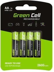 Green Cell újratölthető elemek 4x AA R6 2600mAh 2600mAh (GR01)