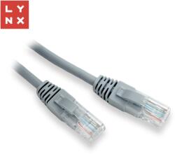 LYNX CS LYNX UTP patch kábel Cat5e, PVC, CCA, 20m, szürke, szürke (LX-UTP5E-200-GREY)