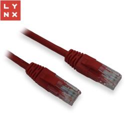 LYNX CS LYNX UTP patch kábel Cat5e, PVC, CCA, 0, 1m, piros (a csomag 10db-ot tartalmaz) (LX-UTP5E-0010-RED)