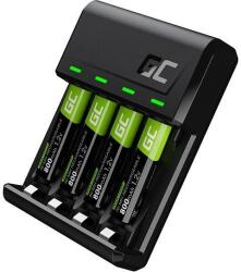 Green Cell GC VitalCharger szett és 4x újratölthető AAA akkumulátorok HR03 800mAh (GRSETGC02)