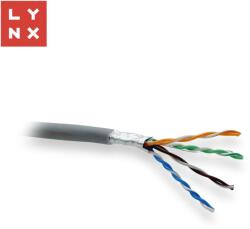 LYNX CS LYNX FTP kábel, Cat5e, LSZH, 0, 5mm, teljesen hegesztett, belső, szürke, doboz 305m (LX-SLD-FTP5E-LSZH-GR)
