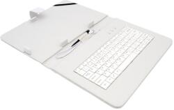 Airen AiTab bőr tok 4 USB billentyűzettel 10" FEHÉR (CZ/SK/DE/UK/US. . . elrendezés) (Leather Case 4 10W)