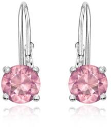 JVD Ezüst fülbevaló rózsaszín cirkónium kövekkel SVLE0620XH2R200
