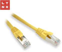 LYNX CS LYNX FTP patch kábel Cat5e PVC, CCA, 7m, sárga, LYNX FTP patch kábel Cat5e PVC, CCA, 7m, sárga (LX-FTP5E-070-YELLOW)