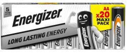 Energizer LR6/20 Everyday AA család 20 csomag lúgos lúgos energiaforrás (EE011)