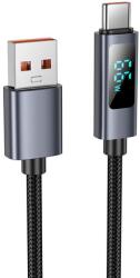 hoco. USB A - USB C kábel Hoco 5A kijelzővel 1 m fekete