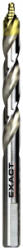 Exact 74890 HSS TIN-TIP spirálfúró 9 mm, 10 db (74890) - aqua