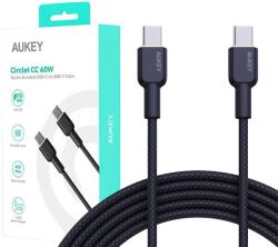AUKEY CB-NCC2 USB kábel 1 M USB C Fekete (CB-NCC2) - easy-shop