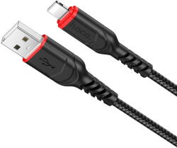 hoco. Cablu Date si Incarcare USB la Lightning HOCO X59 Victory, 1 m, 2.4A, Negru (cb/Ligh/Hoc/X59/1m/n/bl) - vexio