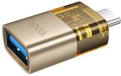 hoco. adapter OTG Type C (male) USB A (female) UA36B arany,