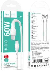 hoco. Type-C Type-C PD 60W Cool X37 1m fehér,