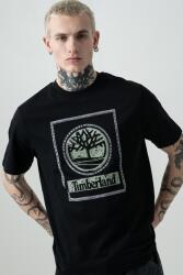 Timberland Timberland, Kerek nyakú logós póló, Fekete, Púderzöld, S (A6DHD-001-S)