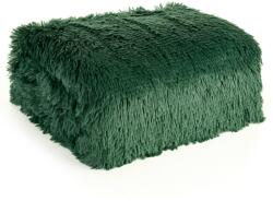 Eurofirany Tifany szőrme hatású karosszék takaró Sötétzöld 70x160 cm (HS438726)