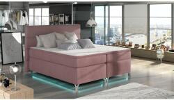 Eltap Amadeo 180X200, Ledes Boxspring ágy, Rózsaszín, Matt bársony 63 - mindigbutor