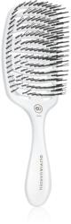 Olivia Garden ESSENTIAL CARE FLEX Medium Hair Bristles perie de par Ice White 1 buc