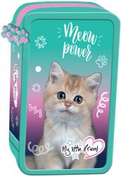 St. Majewski Háromrekeszes tolltartó, felszerelt, St. Majewski, Kitty Party PC05, 19x13x7cm