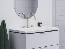 RAVAK Mosdó csaptelep, Ravak Espirit 3 furatos 270 mm ES 018.60GLB, Gold Brushed X070599 - zuhanykabin
