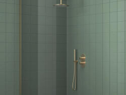 RAVAK Falba süllyesztett csaptelep, Ravak Espirit termosztátos, kétutas Gold Brushed X070610 - zuhanykabin