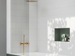 RAVAK Falba süllyesztett csaptelep, Ravak Espirit háromutas, szettel, Gold Brushed X070606 - zuhanykabin