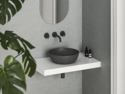 RAVAK Mosdó, Ravak Uni Slim 40 B kerámiamosdó, antracit XJX03140000 - zuhanykabin