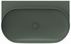 RAVAK Mosdó, Ravak Yard 80 kerámiamosdó Grey Green, túlfolyó furat nélkül XJX08080000 - zuhanykabin