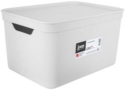 Rotho Jive deco műanyag tároló doboz, 16L - fehér (1052301023)