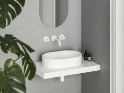 RAVAK Mosdó, Ravak Ceramic Slim O 55 kerámiamosdó matt fehér XJX0E155000 - zuhanykabin